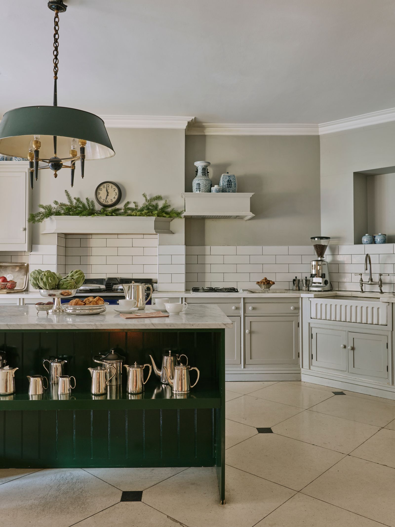 Image may contain Indoors Interior Design Kitchen and Kitchen Island