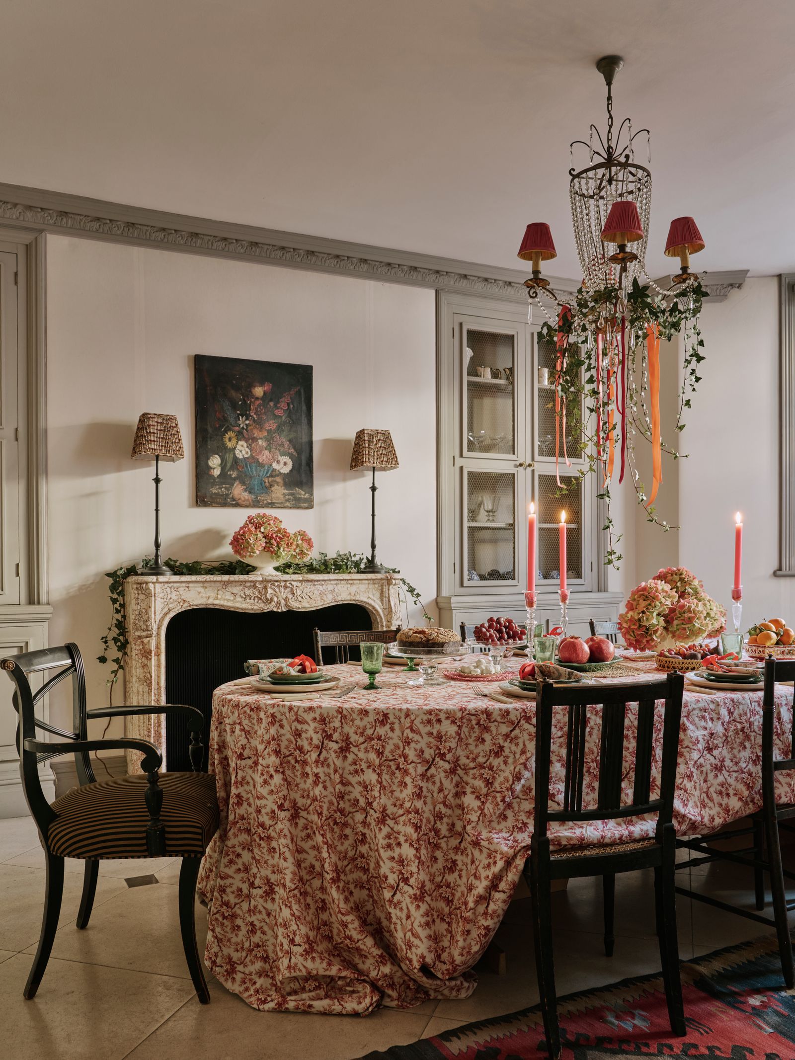 Image may contain Architecture Building Dining Room Dining Table Furniture Indoors Room Table and Home Decor