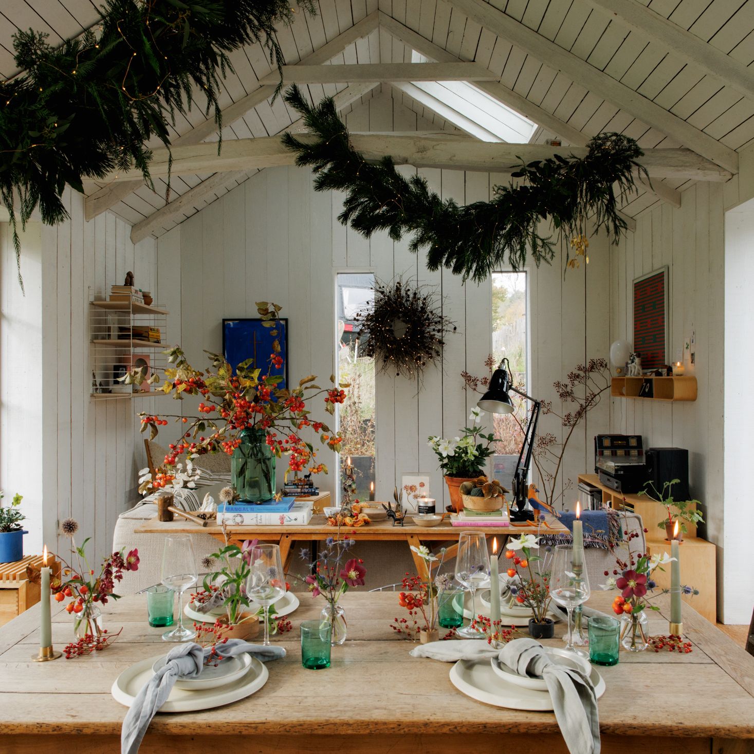 How florist Graeme Corbett decorates his cowshed-turned-house for Christmas