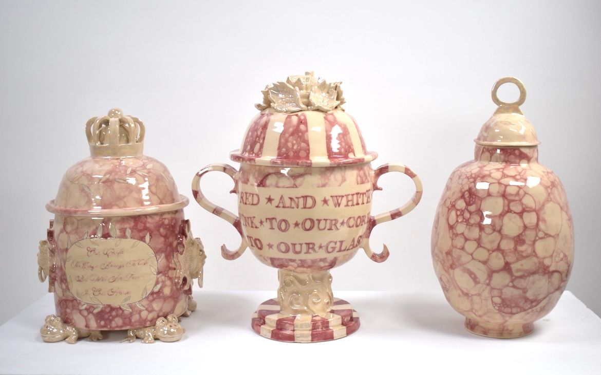 Ceramicist Lil Sanderson creates modern interprepeations of Sunderlandware.